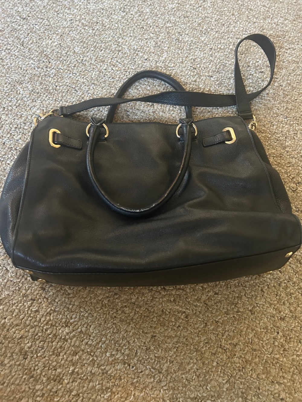 Michael Kors Black with Gold Hardware